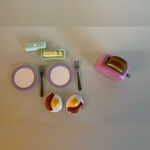 Breakfast for two set 18 inch dolls
